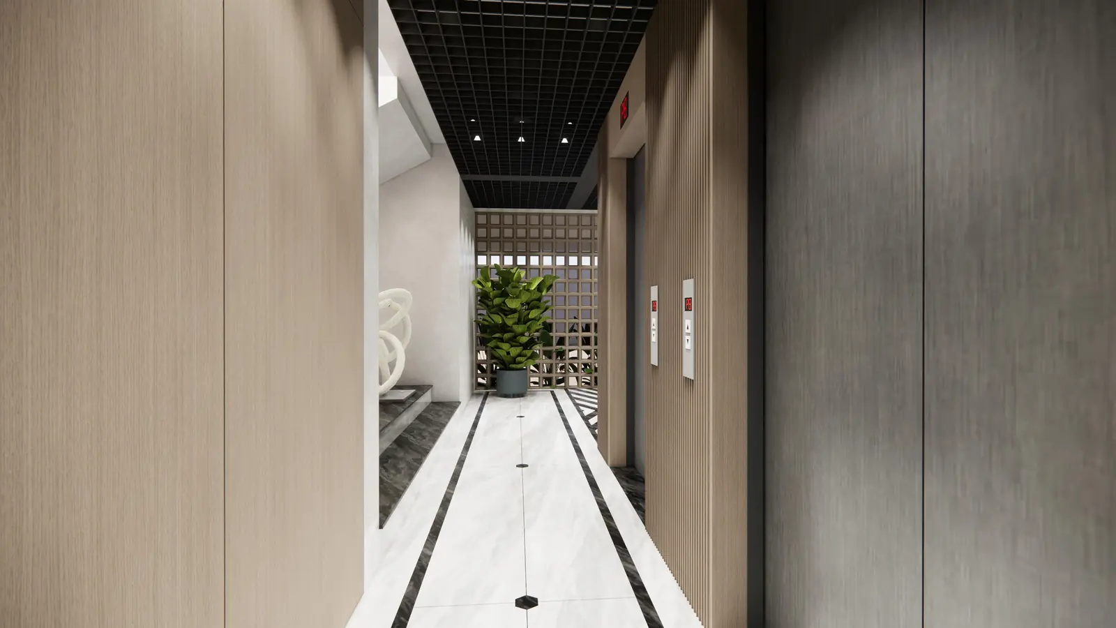 Pooja Vertex luxury apartment interior design Mahatma Nagar Nashik